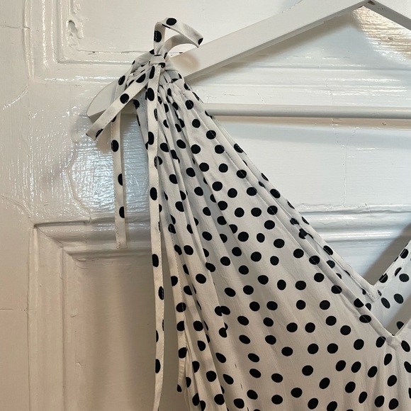 & Other Stories Polka Dot Ruffle Tiered Midi Dress - Picture 4 of 6